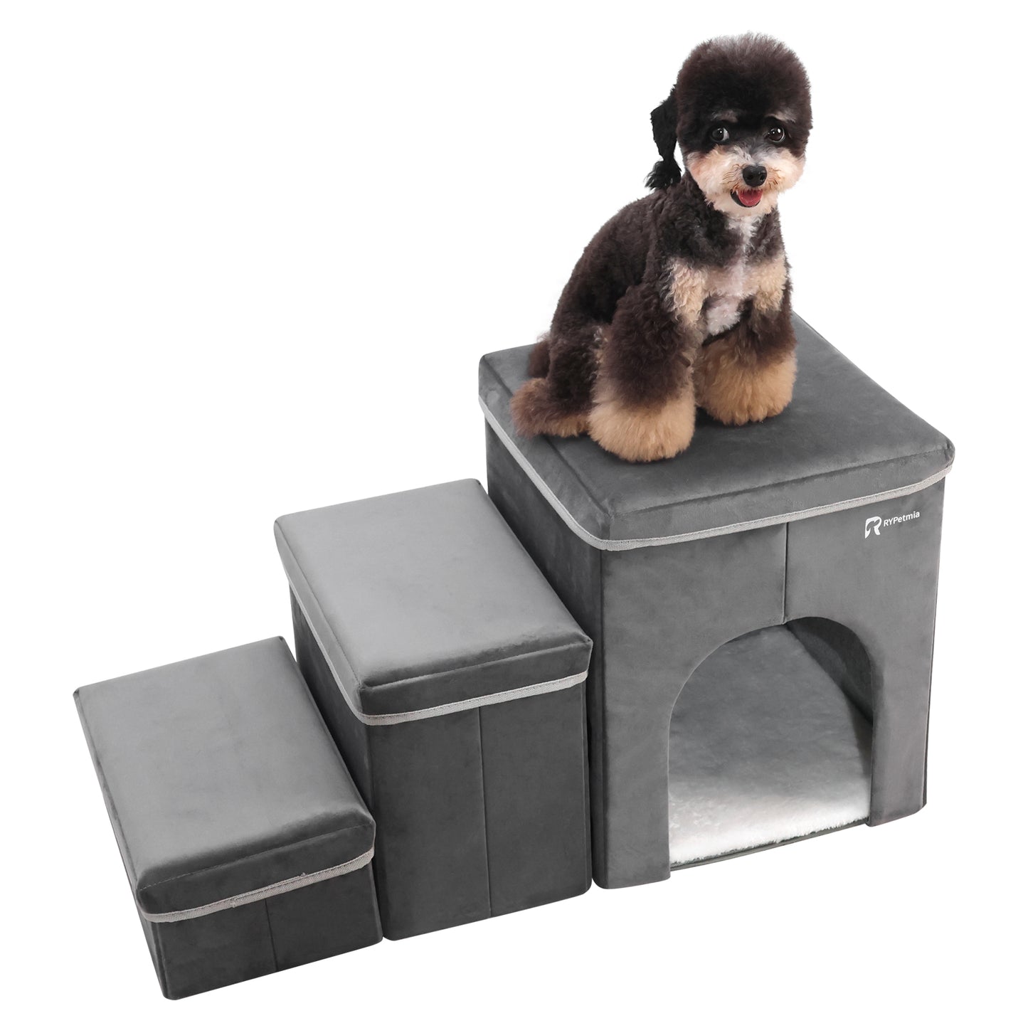 RYpetmia Foldable Pet Stairs for Beds & Sofas