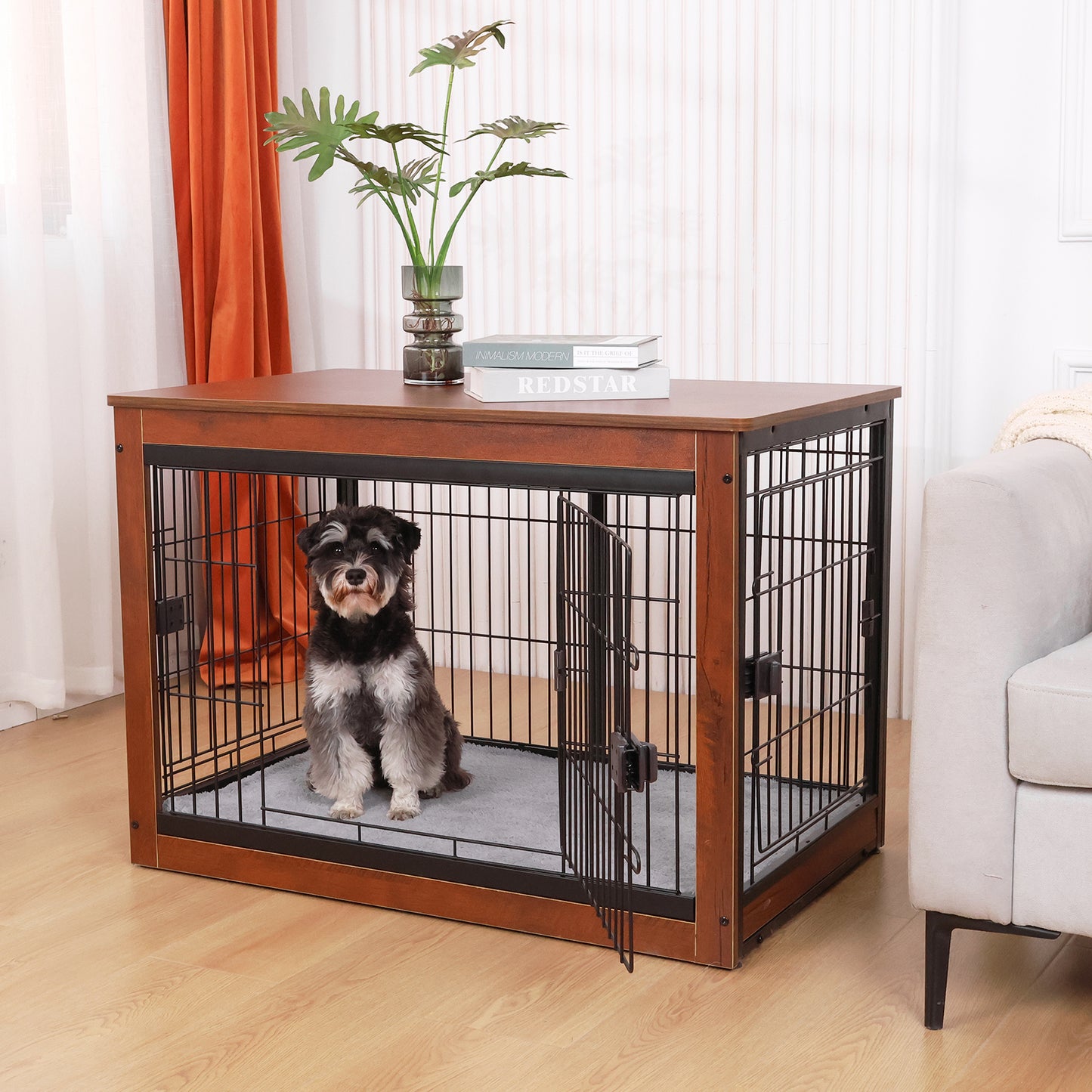 RYPetmia Wooden Dog Crate Furniture