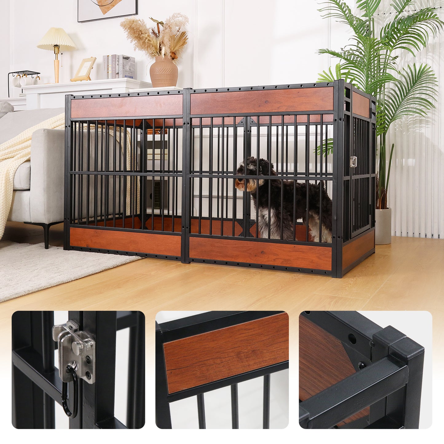 RYPetmia wooden dog pen