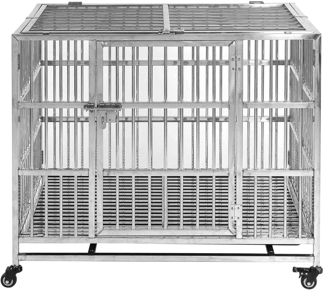 RYPetmia Heavy Duty Dog Crate, Indestructible,Foldable,