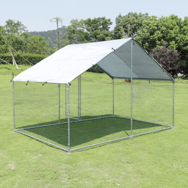 Walnest 6.5x10 ft. Large Metal Chicken Coops