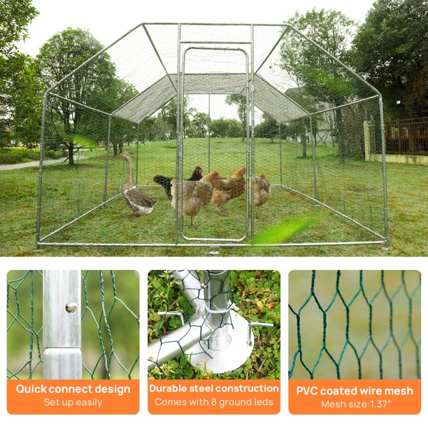 Walnest 10'x10' Outdoor Heavy Duty Chicken Coops
