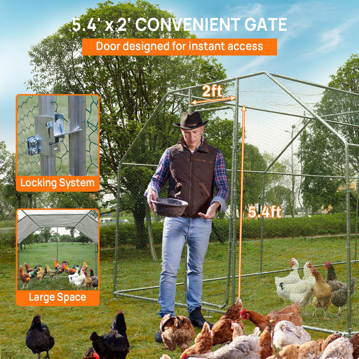 Walnest 20x10 ft. Outdoor Large Chicken Coop