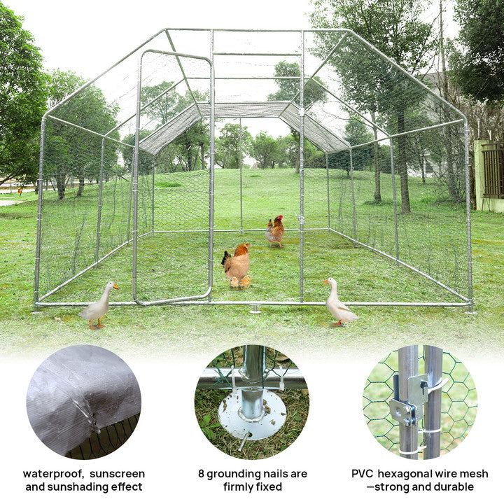 Walnest 20x10 ft. Outdoor Large Chicken Coop