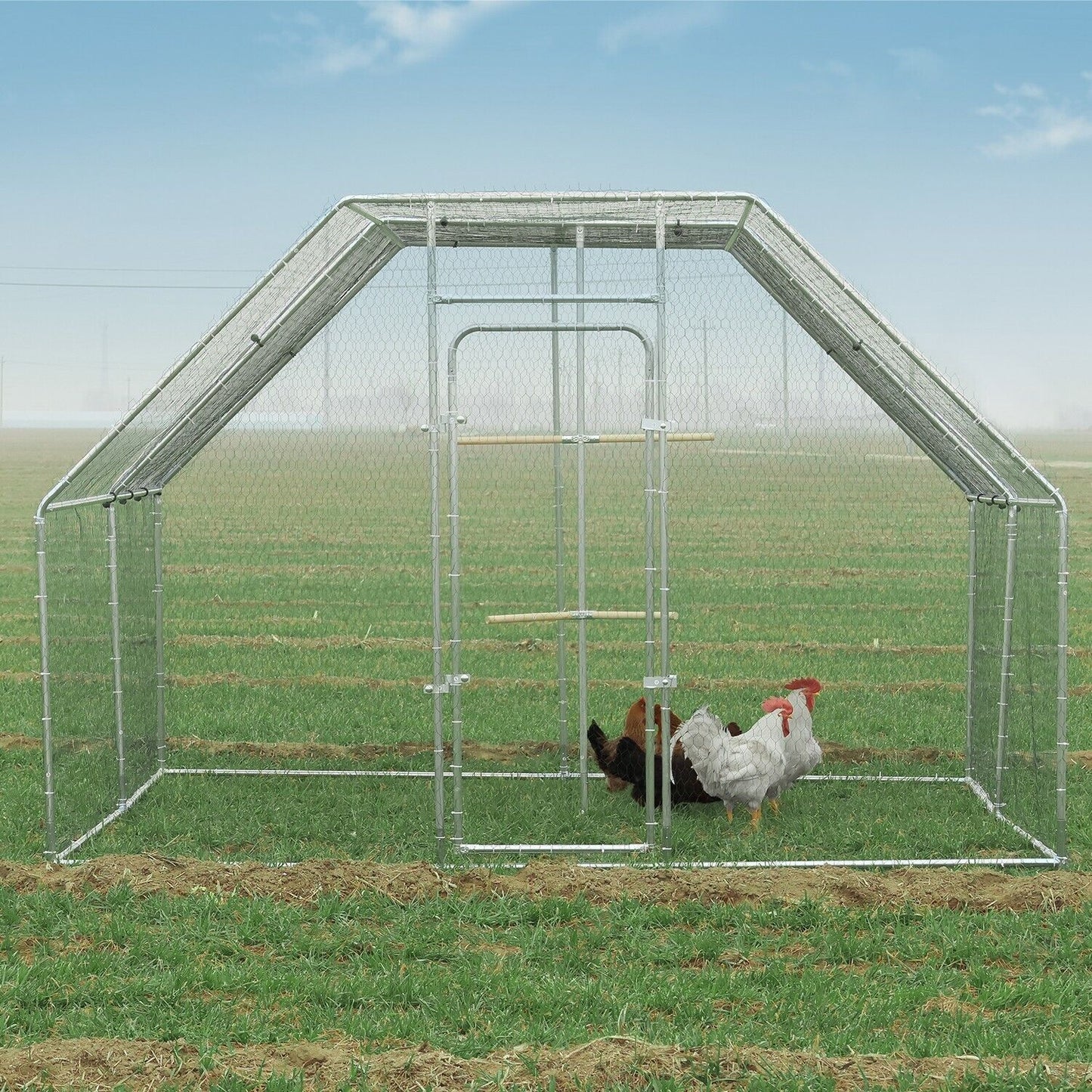 Walnest 10x10 ft Metal Chicken Cage
