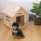 RYPetmia Dog Wooden House Dog Crate