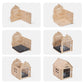 RYPetmia Dog Wooden House Dog Crate