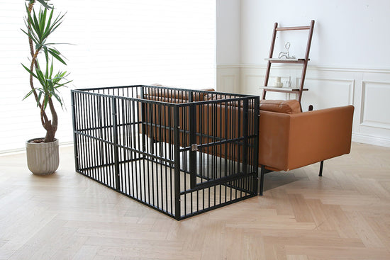 Non-toxic,non-formaldehyde RYPetmia Dog Playpen is an excellent caretaker. Designed with iron metal tube, thickened to increase service life. The surface is treated, with no rough, sharp spots that can hurt your pet, more stable against collapse. All pet 