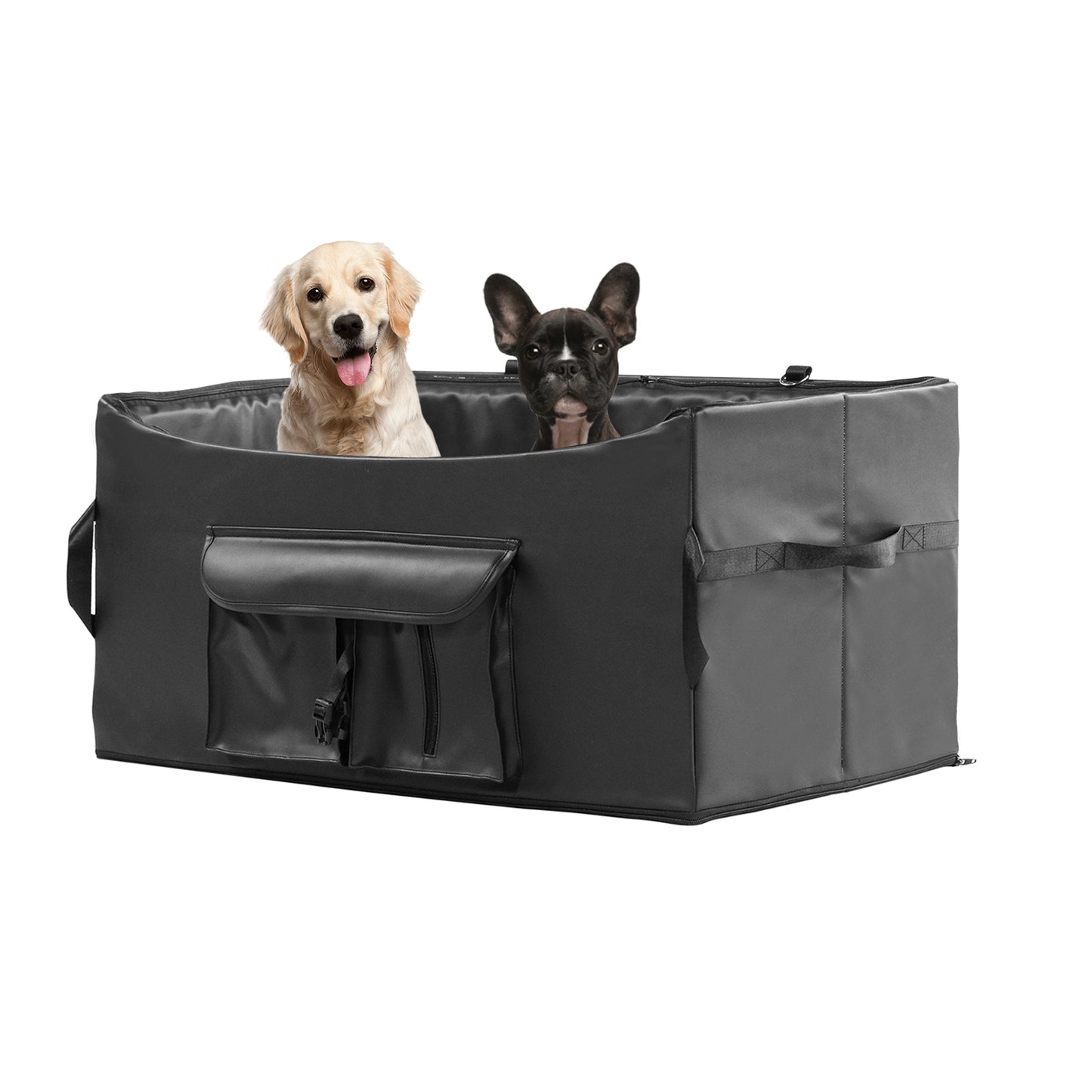 Dog Car Booster Seat for 2 Small Dogs or Medium Dog