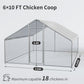 Walnest 6.5x10 ft. Large Metal Chicken Coops