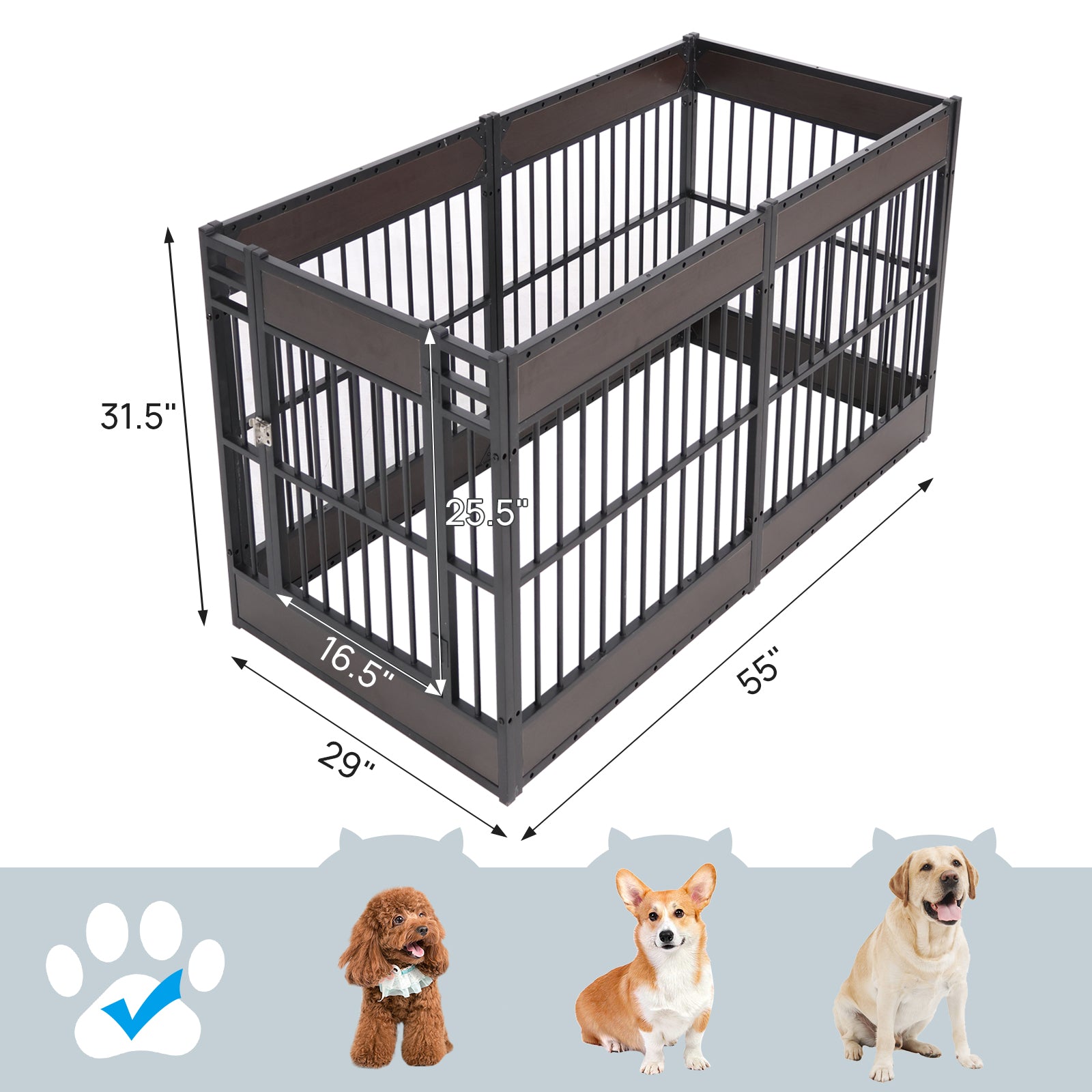 RYPetmia wooden dog pen