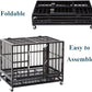 Heavy Duty Dog Crate, Indestructible, High Anxiety Double Door and Removable Tray Design