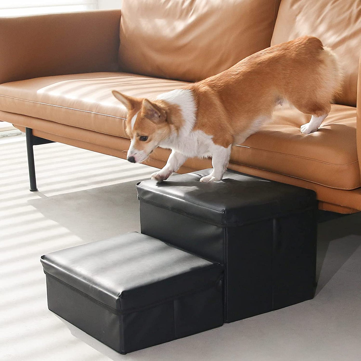 RYPetmia Foldable Pet Storage Stair & Steps