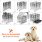 RYPetmia Heavy Duty Dog Crate, Indestructible,Foldable,