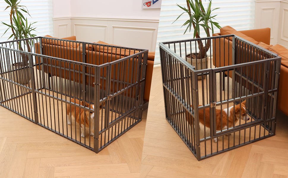 Pet playpen with floor best sale